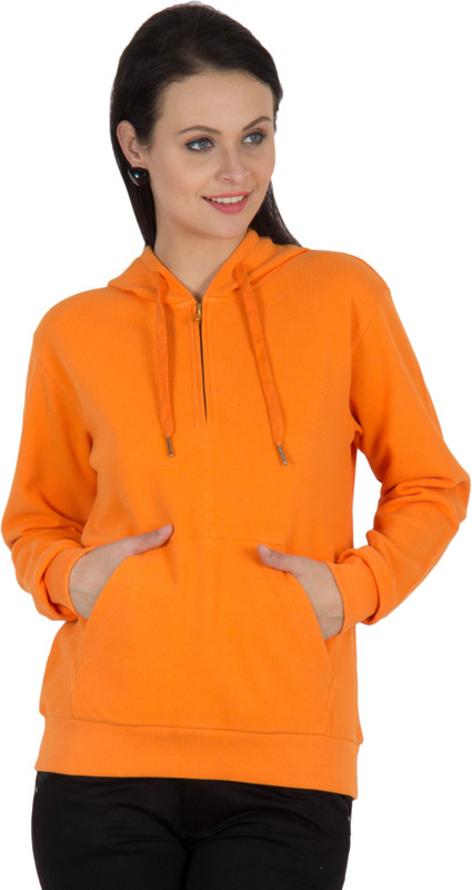 Hypernation Full Sleeve Solid Women Sweatshirt