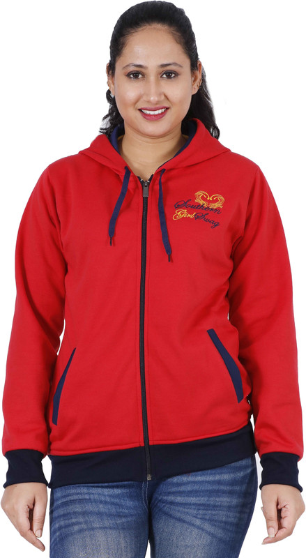 Urban Studio Full Sleeve Solid Women Sweatshirt