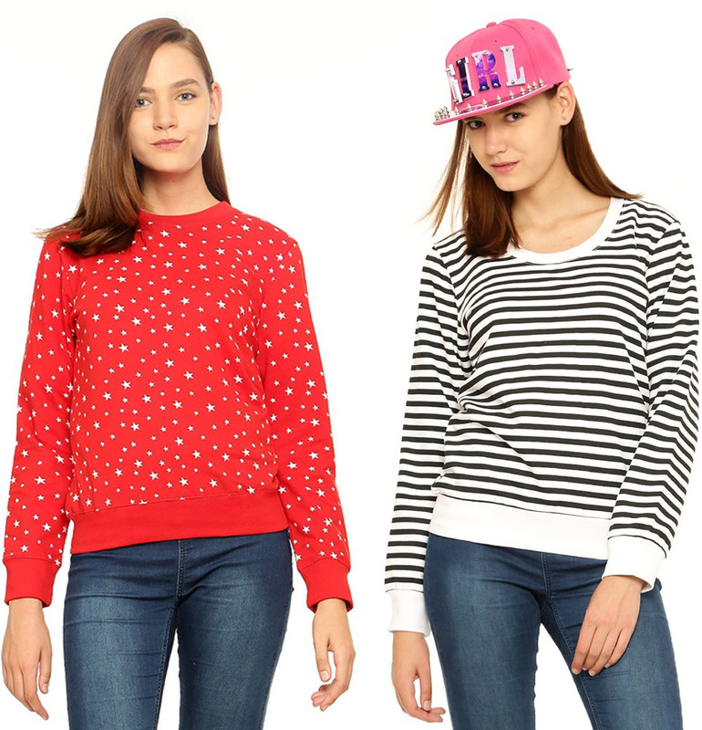 Gritstones Full Sleeve Printed Women Sweatshirt