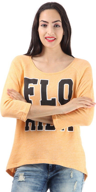 Only Full Sleeve Printed Women Reversible Sweatshirt