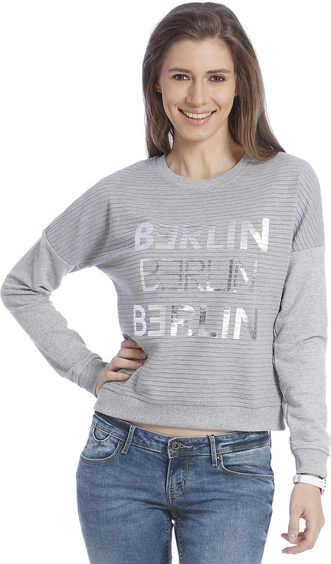Only Full Sleeve Graphic Print Women Sweatshirt