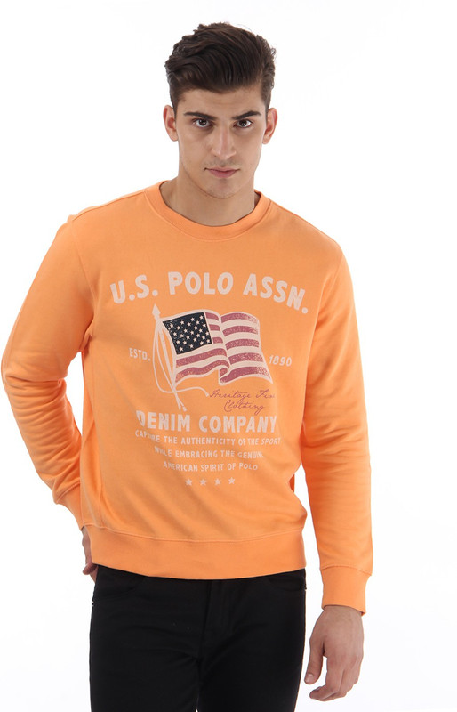 U.S. Polo Assn Full Sleeve Printed Men Sweatshirt
