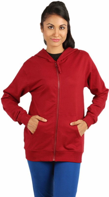 Campus Sutra Full Sleeve Solid Women Sweatshirt