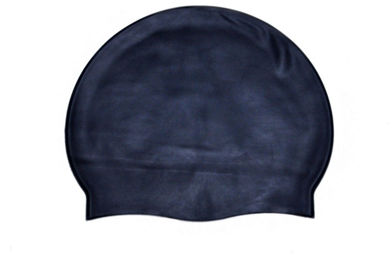 swimcart UNISEX PLANE BLACK COLOR Swimming Cap(Black, Pack of 1)