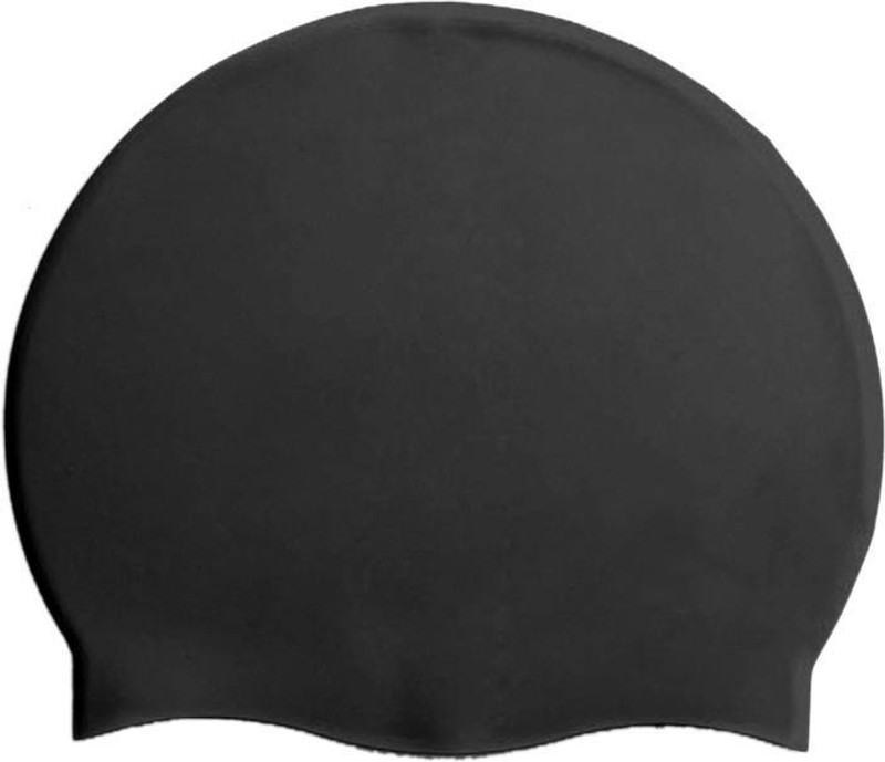 KAAS Essential Swimming Cap(Black, Pack of 1) KAAS Essential Swimming Cap(Black, Pack of 1)