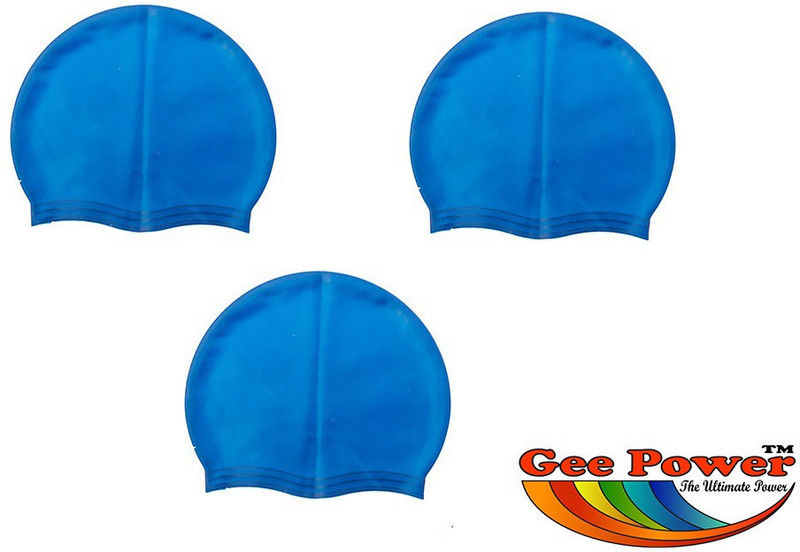 Gee Power Imported Swimming Cap(Blue, Pack of 3) Gee Power Imported Swimming Cap(Blue, Pack of 3)