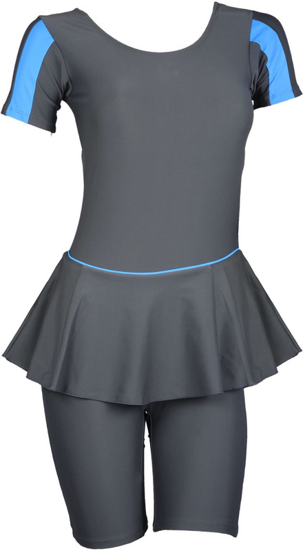 Champ Padded Swimwear with Knee length Shorts Solid Women Swimsuit