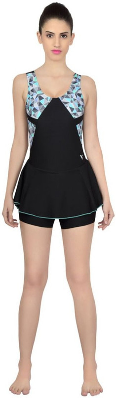 Veloz Frock with Bloomer Printed Women Swimsuit