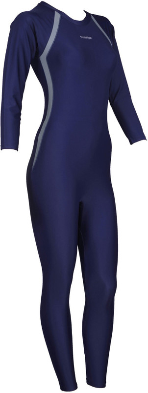 Freestyle Full Bodysuit With Sleeves Solid Women Swimsuit