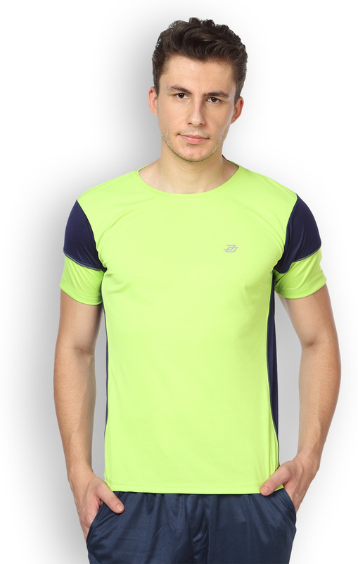 DIFFERENCE OF OPINION Solid Men Round Neck Green T-Shirt