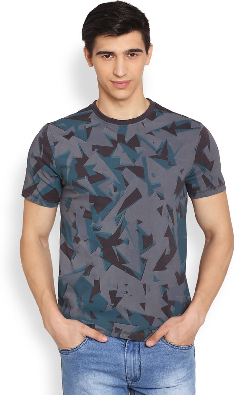 Henry and Smith Printed Men Round Neck Multicolor T-Shirt Henry and Smith Printed Men Round Neck Multicolor T-Shirt