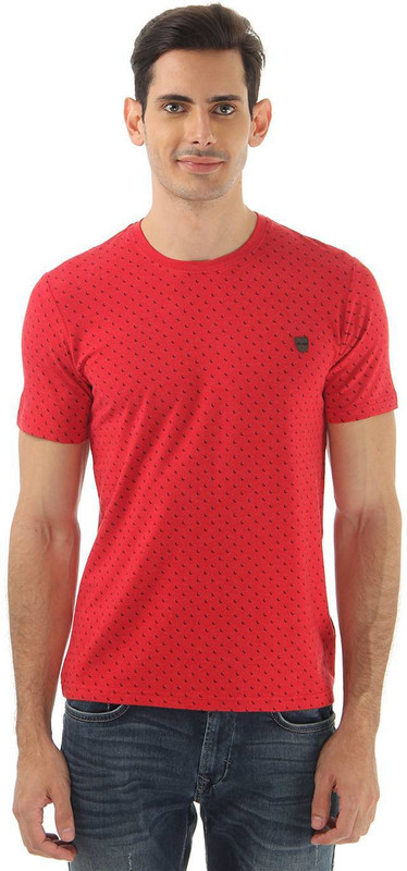 Cloak & Decker Printed Men Round Neck Red T-Shirt Cloak & Decker Printed Men Round Neck Red T-Shirt
