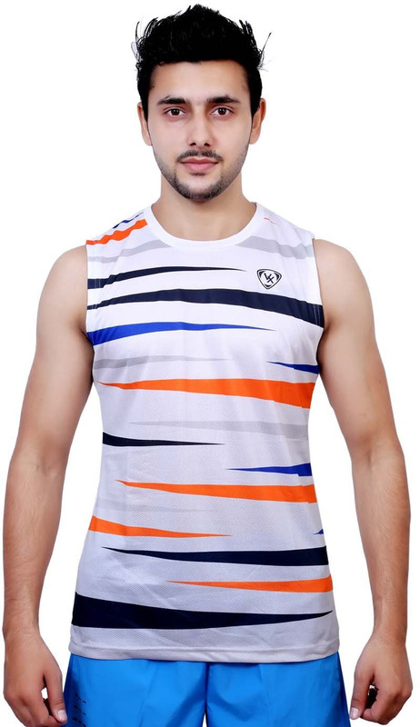 Vector X Solid Men Round Neck White T-Shirt