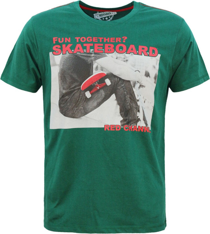 Kothari Printed Men Round Neck Green T-Shirt Kothari Printed Men Round Neck Green T-Shirt