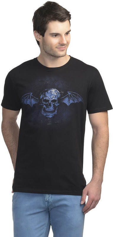 Avenged Sevenfold Printed Men Round or Crew Black T-Shirt