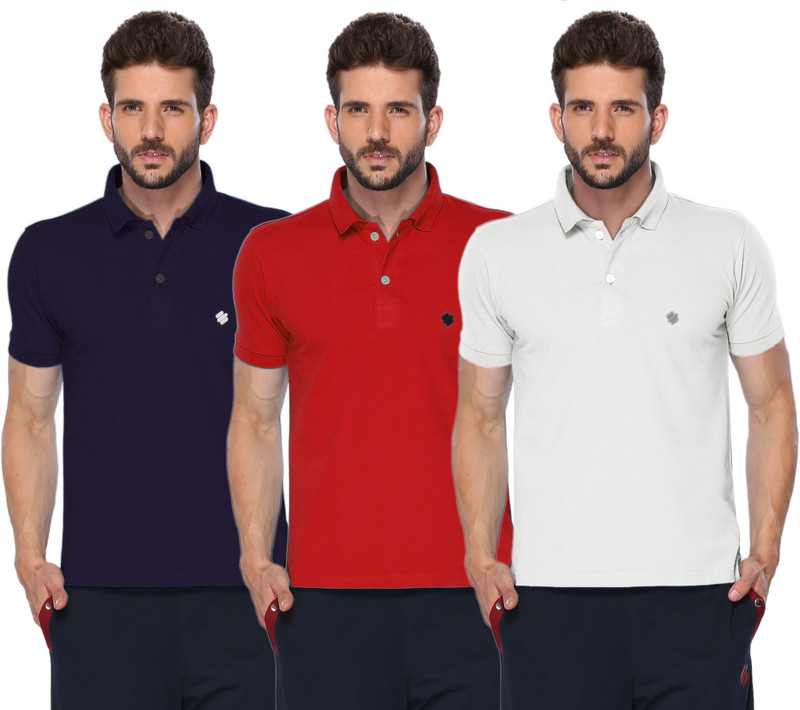 ONN Solid Men Polo Neck Multicolor T-Shirt(Pack of 3) ONN Solid Men Polo Neck Multicolor T-Shirt(Pack of 3)