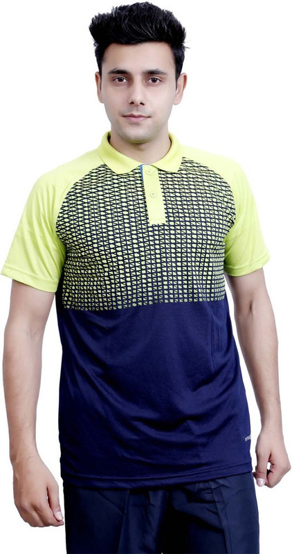 Vector X Printed Men Flap Collar Neck Multicolor T-Shirt