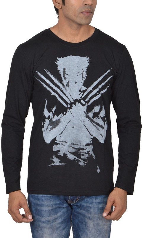 steadman Graphic Print Men Round Neck Black T-Shirt