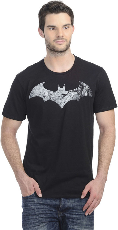 Akhram Asylum Printed Men Round or Crew Black T-Shirt