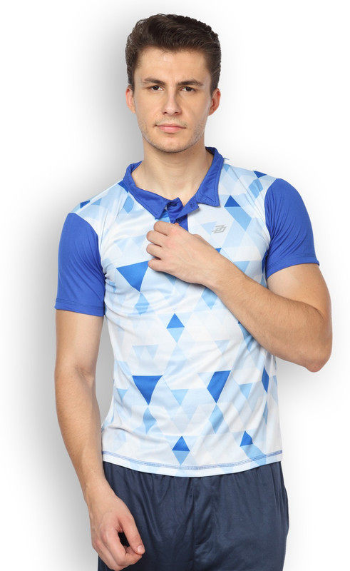 DIFFERENCE OF OPINION Graphic Print Men Polo Neck White T-Shirt