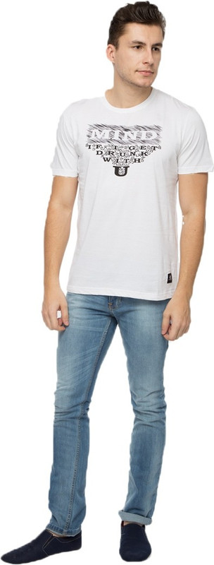 MyDesignersales Graphic Print Men Round Neck White T-Shirt