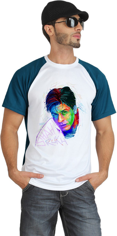 TRIONIC ACTIVE Printed Men Round Neck Blue, White T-Shirt