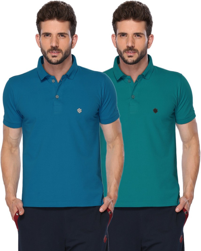 ONN Solid Men Polo Neck Blue, Blue T-Shirt(Pack of 2) ONN Solid Men Polo Neck Blue, Blue T-Shirt(Pack of 2)