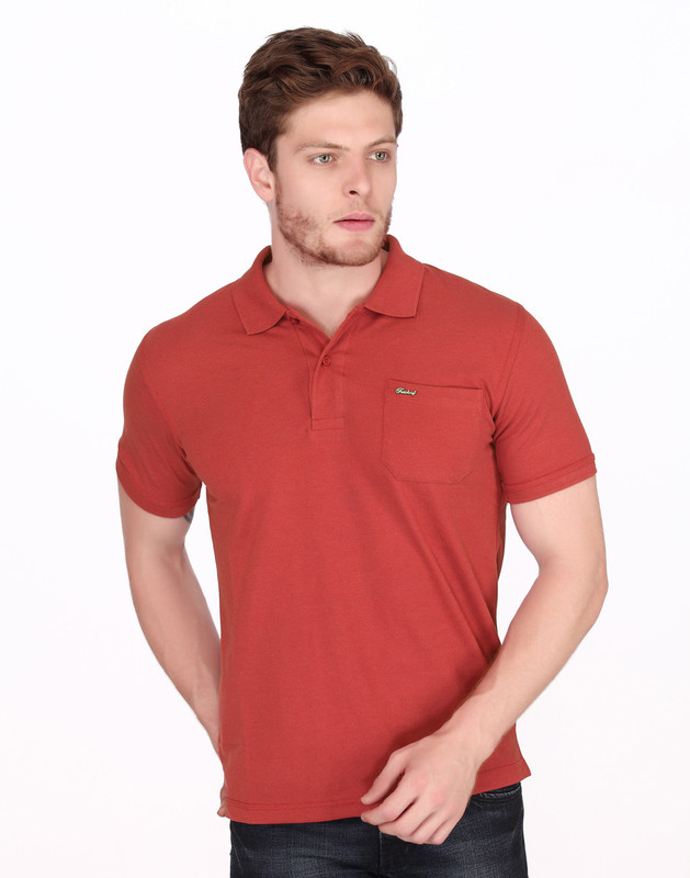 Fritzberg Solid Men Round Neck Red T-Shirt