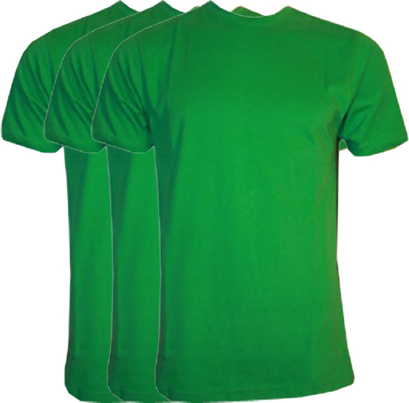 Vogue Solid Men Round Neck Light Green T-Shirt(Pack of 3)