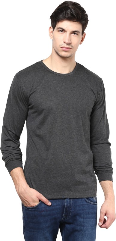Izinc Solid Mens Round Neck Grey T-Shirt RS.999 (66.00% Off) - Flipkart