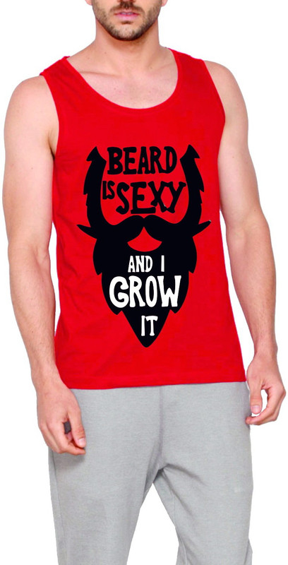 Elepants Graphic Print Men Scoop Neck Red T-Shirt Elepants Graphic Print Men Scoop Neck Red T-Shirt