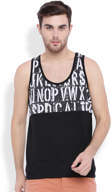 DIFFERENCE OF OPINION Graphic Print Men Round Neck White, Black T-Shirt