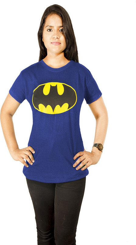 Mitra Creations Solid Women Round Neck Blue T-Shirt