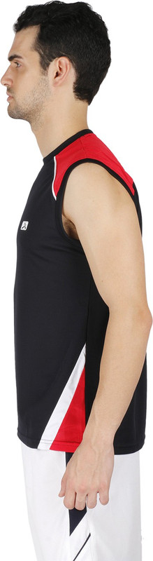 Vector X Solid Men Round Neck Blue T-Shirt