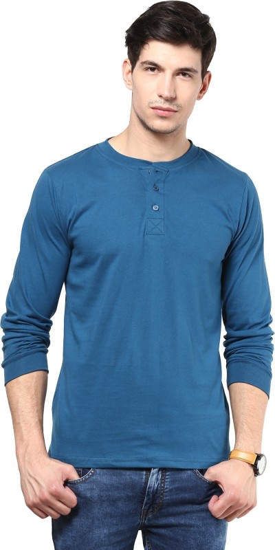 Izinc Solid Mens Henley Light Blue T-Shirt RS.999 (66.00% Off) - Flipkart