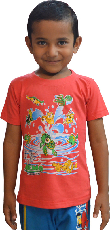 Just In Plus Graphic Print Boys Round Neck Multicolor T-Shirt RS.149 (70.00% Off) - Flipkart