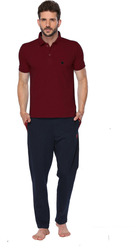 ONN Solid Men Polo Neck Maroon T-Shirt ONN Solid Men Polo Neck Maroon T-Shirt