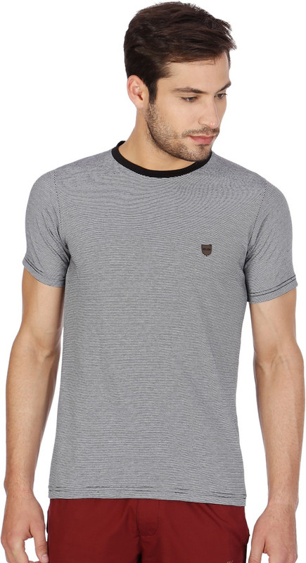 Cloak & Decker Solid Men Round Neck Black T-Shirt Cloak & Decker Solid Men Round Neck Black T-Shirt