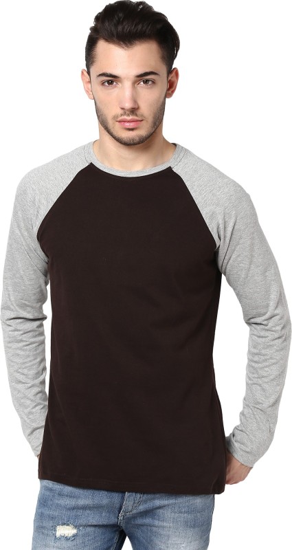Izinc Solid Men Round Neck Brown T-Shirt RS.359 (62.00% Off) - Flipkart