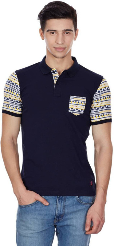 Cloak & Decker Printed Men Round Neck Dark Blue T-Shirt Cloak & Decker Printed Men Round Neck Dark Blue T-Shirt