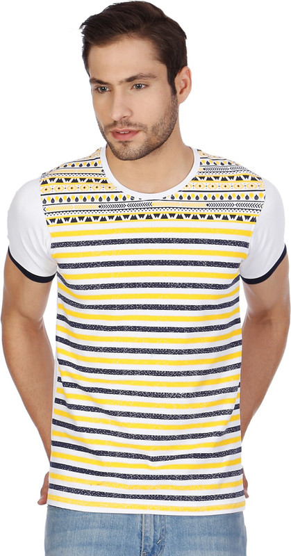 Cloak & Decker Printed Men Round Neck White T-Shirt Cloak & Decker Printed Men Round Neck White T-Shirt