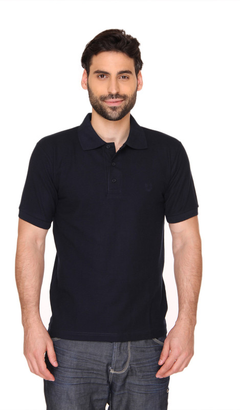 Blacksmith Solid Men Polo Neck Dark Blue T-Shirt Blacksmith Solid Men Polo Neck Dark Blue T-Shirt
