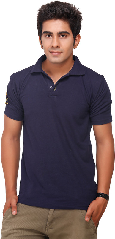 DY Solid Mens Polo Neck Blue T-Shirt RS.899 (78.00% Off) - Flipkart