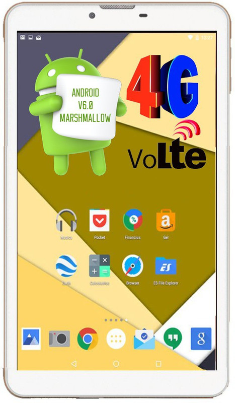 I Kall N4 16 GB 7 inch with Wi-Fi+4G Tablet (White)