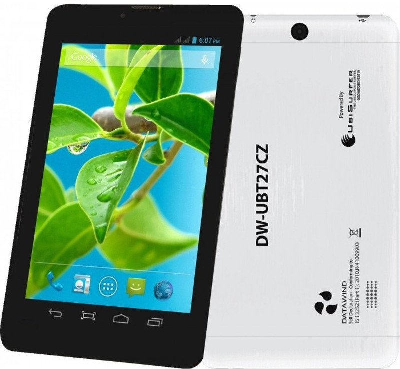 Datawind dw ubt27cz 4 GB 7 inch with Wi-Fi+2G Tablet (White)