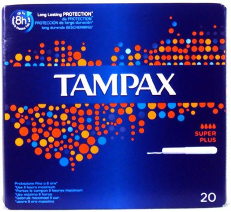 Tampax Super Plus 20's Pack Of 2 Tampons(Pack of 20)
