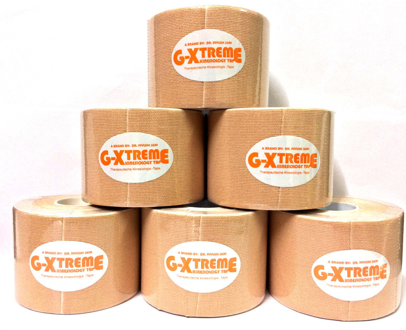 GXTREME KINESIOLOGY BEIGE 5CM X 5M COTTON 6 ROLLS Support Tape(Beige) GXTREME KINESIOLOGY BEIGE 5CM X 5M COTTON 6 ROLLS Support Tape(Beige)