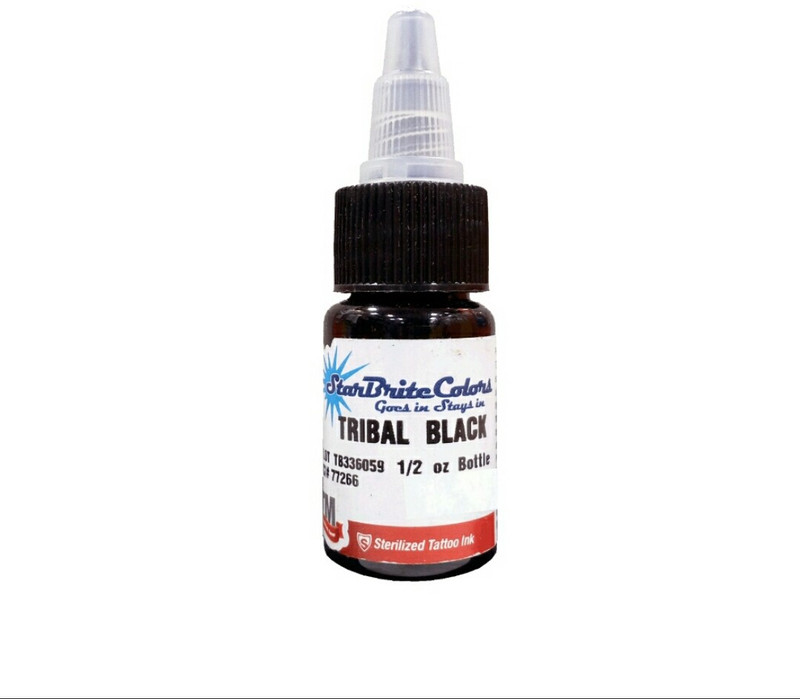 mumbai tattoo TRIBAL BLACK Tattoo Ink(Black 15 ml)