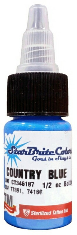 mumbai tattoo COUNTRY BLUE Tattoo Ink(Blue 15 ml)