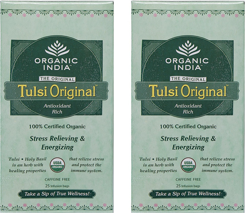 Organic India Tulsi Original 2 Packs Tulsi Tea Box(25 Sachets)